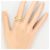 Autre Marque 18K Gelbgold-Ring mit Diamant Golden - Ansicht 7