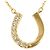 Autre Marque 18K Gelbgoldhalskette mit Diamant Golden