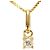 Autre Marque Collana in oro giallo 18K con diamante D'oro