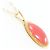Autre Marque Collana in oro giallo 18K con cornalina D'oro - vista 2
