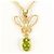 Autre Marque Collana in oro giallo 18K con peridoto D'oro