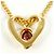 Autre Marque Collana in oro giallo 18K con granato e diamante Rosso D'oro - vista 3