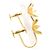 Autre Marque Orecchini a clip in oro giallo 18K e diamanti D'oro - vista 2