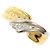 Autre Marque PT850 Platin- und Gelbgold-Diamantring Golden