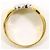 Autre Marque PT850 Platin- und Gelbgold-Diamantring Golden - Ansicht 3