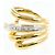 Autre Marque Elegenter 18K Gelbgold- und Platin-Diamantring Golden