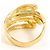 Autre Marque Elegenter 18K Gelbgold- und Platin-Diamantring Golden - Ansicht 4