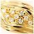 Autre Marque 18K Gelbgold-Ring mit Diamant Golden - Ansicht 2