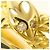Autre Marque 18K Gelbgold Diamantring Golden - Ansicht 2