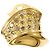 Autre Marque 18K Gelbgold-Ring mit braunem Diamanten Golden