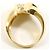 Autre Marque 18K Gelbgold-Ring mit braunem Diamanten Golden - Ansicht 3