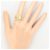 Autre Marque 18K Gelbgold-Ring mit braunem Diamanten Golden - Ansicht 7