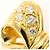 Autre Marque 18K Gelbgold-Ring mit Diamant - Ansicht 2