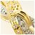 Autre Marque 18K Gelbgold- und Platin-Ring mit Diamant Golden - Ansicht 2