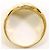 Autre Marque 18K Gelbgold- und Platin-Ring mit Diamant Golden - Ansicht 3