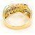 Autre Marque 18K Gelbgold- und Platin-Ring mit Diamant Golden - Ansicht 4
