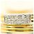 Autre Marque 18K Gelbgold- und Platin-Ring mit Diamant Golden - Ansicht 2