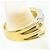 Autre Marque 18K Gelbgold- und Platin-Ring mit Diamant Golden - Ansicht 3