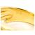 Autre Marque 18K Gelbgold- und Platin-Ring mit Diamant Golden - Ansicht 5