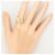 Autre Marque 18K Gelbgold- und Platin-Ring mit Diamant Golden - Ansicht 7