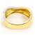 Autre Marque 18K Gelbgold- und Platin-Ring mit Diamant Golden - Ansicht 4