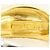 Autre Marque 18K Gelbgold- und Platin-Ring mit Diamant Golden - Ansicht 5