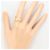 Autre Marque 18K Gelbgold- und Platin-Ring mit Diamant Golden - Ansicht 6