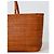 Autre Marque Dragon Diffusion Borsa Tote in Pelle Intrecciata Marrone - vista 3