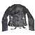 Zara Black Leather Biker Jacket - view 7