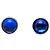 Orecchini a clip Chanel Logo Gripoix Argento Blu - vista 2