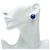 Orecchini a clip Chanel Logo Gripoix Argento Blu - vista 5