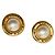 Cambon Orecchini a clip Logo Chanel D'oro
