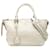 Borsa con placca logo Triangle Prada Bianco