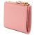 Portafoglio bi-fold con logo Prada in pelle rosa - vista 2