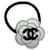 Chanel Elastico per capelli Camelia Nero Bianco