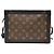 Borsa a tracolla Louis Vuitton Solar Ray Soft Trunk Marrone Nero - vista 2
