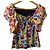 Autre Marque Camicetta in Power Net con stampa floreale VIVIENNE TAM Multicolore