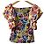 Autre Marque Camicetta in Power Net con stampa floreale VIVIENNE TAM Multicolore - vista 2
