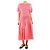 Derek Lam 10 Crosby Rosa gera dites Midikleid - Größe UK 8 Pink