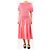 Derek Lam 10 Crosby Rosa gera dites Midikleid - Größe UK 8 Pink - Ansicht 3