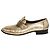 The row Loafer aus goldfarbenem Metallic-Leder - Größe EU 38 Golden