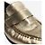 The row Loafer aus goldfarbenem Metallic-Leder - Größe EU 38 Golden - Ansicht 5