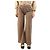 Brunello Cucinelli Pantalones anchos de algodón taupe - talla S Castaño