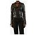 Balenciaga Braune Lederbikerjacke - Größe UK 8 - Ansicht 3
