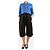 Autre Marque Culottes plisadas con raya diplomática negra - talla UK 10 Negro - vista 2