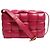 Bottega Veneta Bolsa Cassette acolchoada Cinnabar Roxo