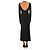 Reformation Vestido maxi acanalado negro con escote profundo en la espalda - talla XS - vista 2