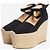 Christian Louboutin Espadrilles à semelles compensées Dehia platform - taille EU 39 Noir - vue 2