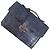 Bally Clutch in pelle blu navy effetto coccodrillo Blu scuro