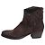 Autre Marque Botines western chocolate negro - talla EU 37.5 Castaño